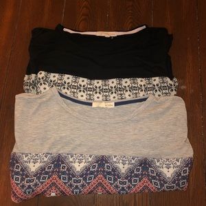 2 Short Sleeved Blouses